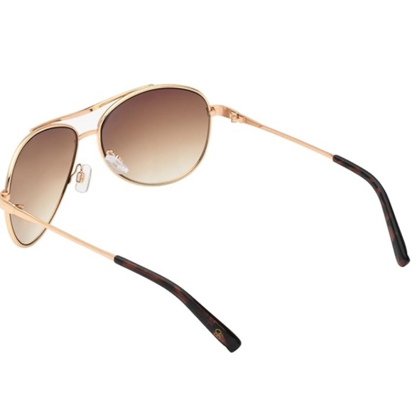Jessica Simpson Iconic Metal UVA and UVB Protective Aviator Sunglasses - Picture 2 of 13